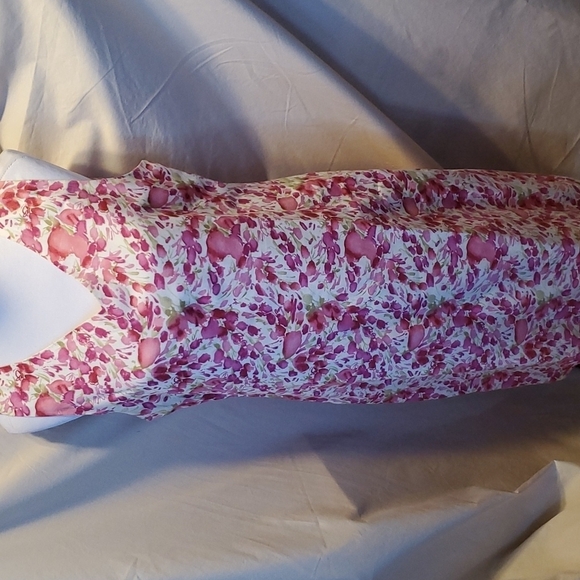 Harve Benard Floral Linen Dress SZ 14